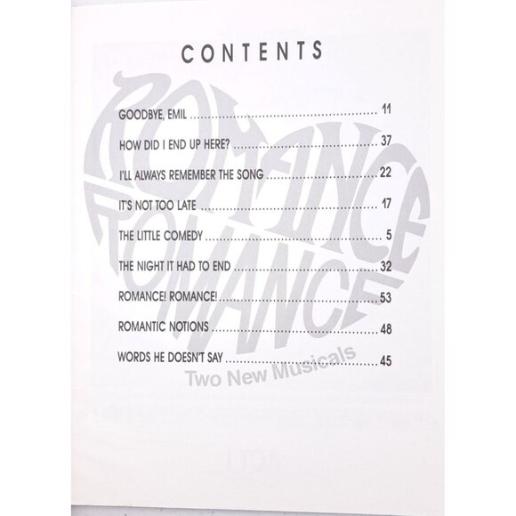 Vintage Romance Romance Vocal Selections Songbook Musical Harman Bakula 1988 - Picture 5 of 9